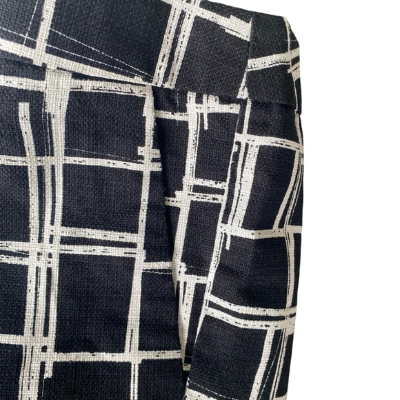 Gap Black White Check Mini Skirt Lined Short Preppy Work SIZE 4 - Picture 4 of 9